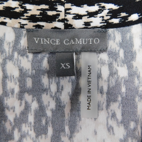 Vince Camuto V Neck Ruched Sleeveless Top - Picture 3 of 4